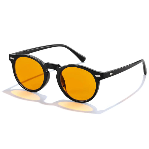 ZIHVEUC Amber 99% Blue Light Blocking Computer Reading Glasses Orange Lens for Better Sleep Eye Strain Men Women Sun Readers（Black250